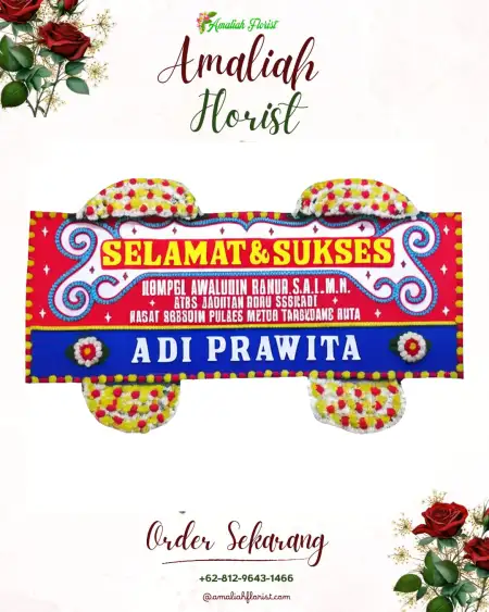 Papan Bunga Ucapan Selamat Lowokwaru