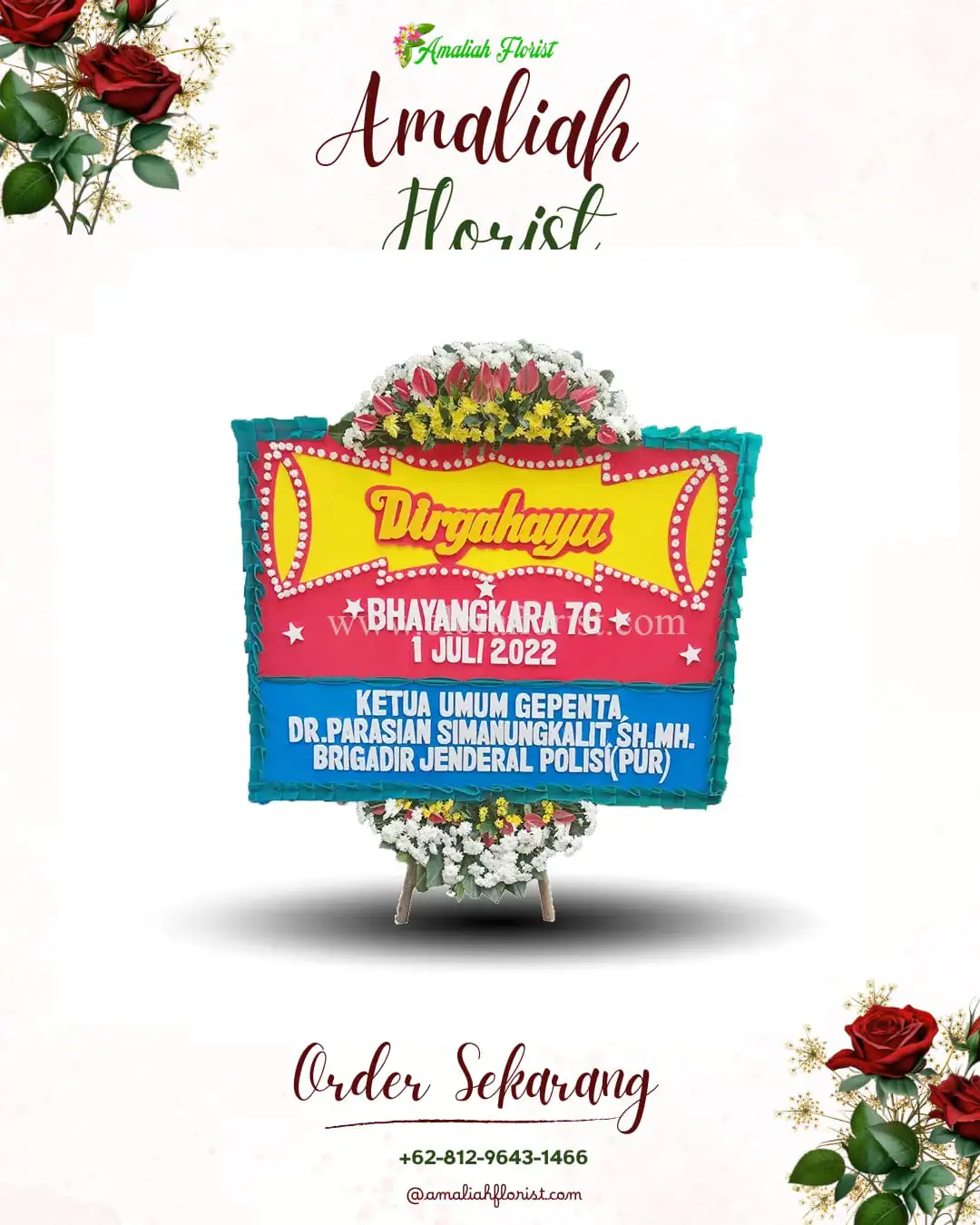 Papan Bunga HUT Ulang Tahun Lowokwaru